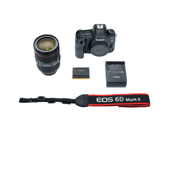 Cámara DSLR Canon EOS 6D Mark II con lente 24-105mm f/4L II - Foto del  Recuerdo