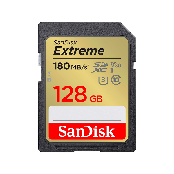 Tarjeta de memoria SanDisk Extreme UHS I SDXC de 128GB Foto del Recuerdo