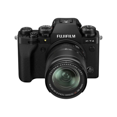 FUJIFILM X-T4 con lente de 18-55mm (negro)