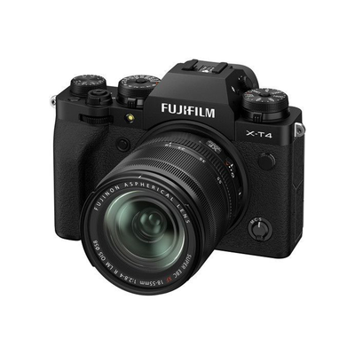 FUJIFILM X-T4 con lente de 18-55mm (negro)