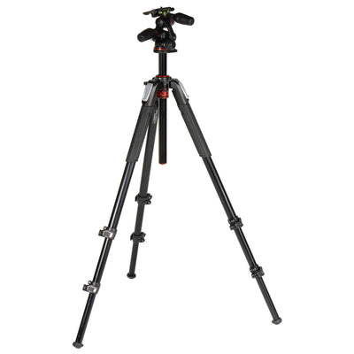 Manfrotto MK055XPRO3-3W Trípode de aluminio con cabezal giratorio/inclinable de 3 vías