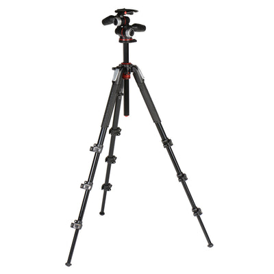 Manfrotto MK190XPRO4-3W Trípode de aluminio con cabezal giratorio/inclinable de 3 vías