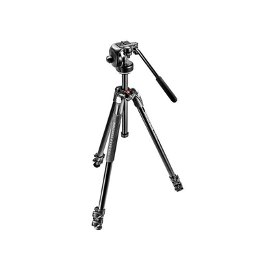 Manfrotto Trípode de aluminio 290 Xtra con cabezal de vídeo micro fluido 128RC