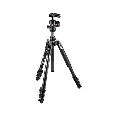 Manfrotto Befree Advanced Travel Trípode de aluminio con rótula de bola 494 (bloqueos de palanca, negro)
