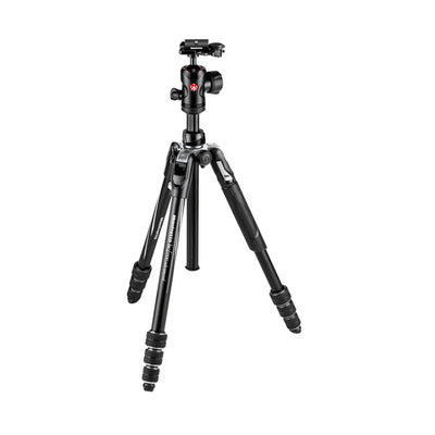 Manfrotto Befree Advanced Travel Trípode de Aluminio con Cabezal de Bola 494 (Twist Locks, Negro)