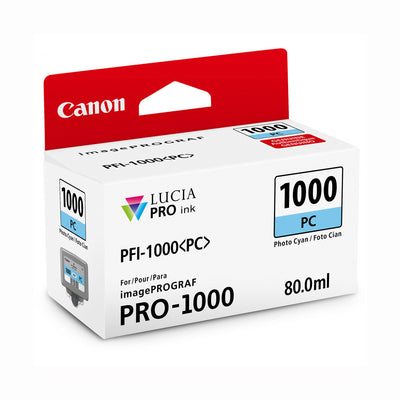 Canon PFI-1000 PC LUCIA PRO (80 ml) Tanque de tinta cian fotográfica