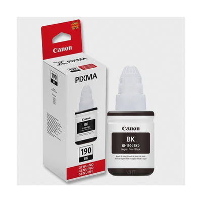 Canon GI-190 Botella de tinta MegaTank negra pigmentada (135 ml)