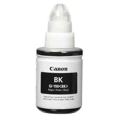 Canon GI-190 Botella de tinta MegaTank negra pigmentada (135 ml)