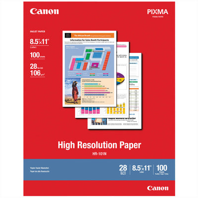 Canon de alta resolución (8.5 x 11", 100 hojas) Papel