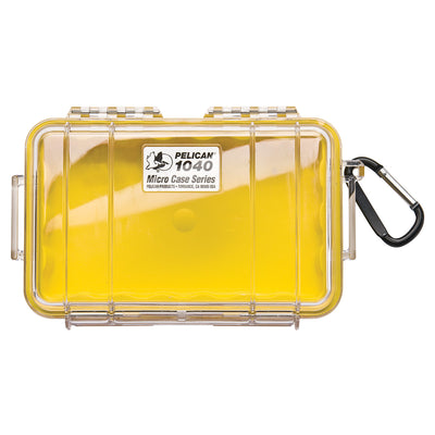 Pelican 1040 Micro Case (Amarillo Transparente con Forro de Color)