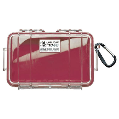 Pelican 1040 Micro Case (Rojo Transparente con Forro de Color)