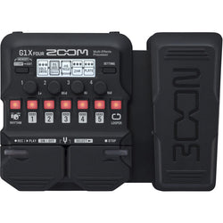 Procesador de cuatro efectos de guitarra Zoom G1X con pedal de expresión integrado