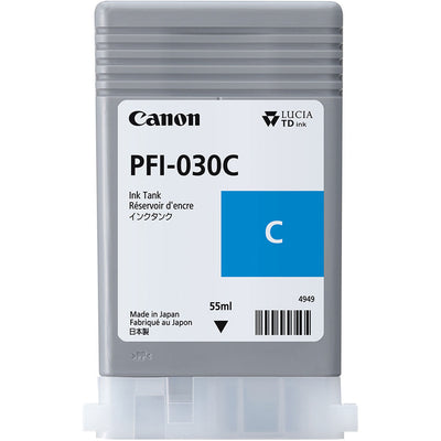 Tanque de tinta cian Canon PFI-030 (55 ml)