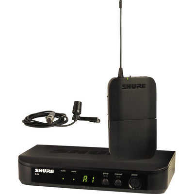 Sistema de micrófono de solapa cardioide inalámbrico Shure BLX14/CVL (J11: 596 a 616 MHz)