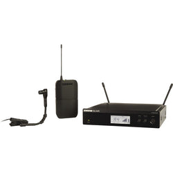 Sistema de micrófono inalámbrico cardioide para instrumentos Shure BLX14R/B98 para montaje en rack (J11: 596 a 616 MHz)