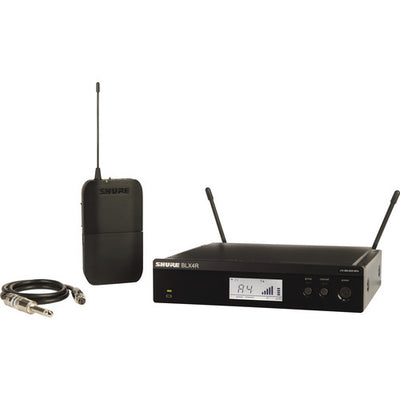 Sistema inalámbrico para guitarra Shure BLX14R para montaje en rack (J11: 596 a 616 MHz)
