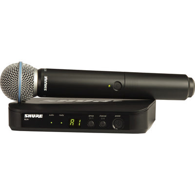 Sistema de micrófono inalámbrico de mano Shure BLX24/B58 con cápsula Beta 58A (H11: 572 a 596 MHz)