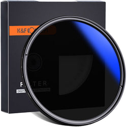 Filtro ND variable multicapa azul K&F Concept (58 mm, de 1 a 8.6 pasos)