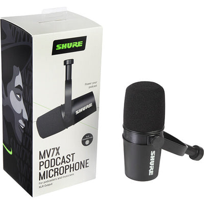 Micrófono Shure MV7X para podcasts con conector XLR