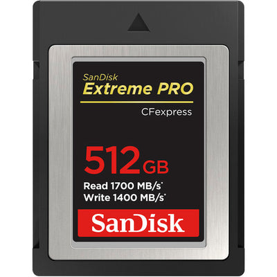 Tarjeta de memoria SanDisk Extreme PRO CFexpress tipo B de 512GB