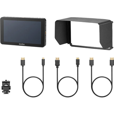 Monitor Godox GM6S de 5.5" con pantalla táctil HDMI 4K ultrabrillante para cámara