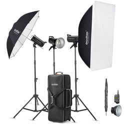 Flash de estudio Godox SK400II-V (Kit de 3 luces)