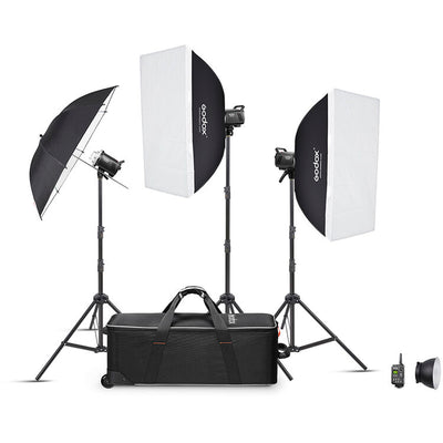 Monoluz de estudio Godox MS300V-D (kit de 3 luces)