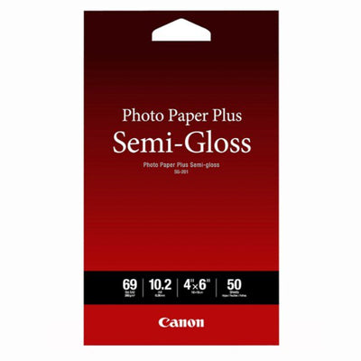 Canon SG-201 Papel fotográfico Plus semibrillante (4 x 6", 50 hojas)
