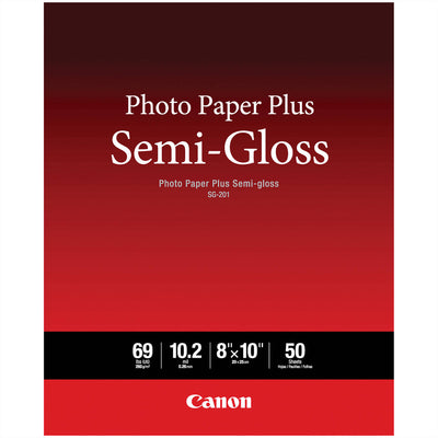 Canon SG-201 Papel fotográfico Plus semibrillante (8 x 10", 50 hojas)