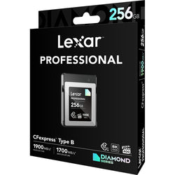 Tarjeta Lexar CFexpress profesional tipo B de 256GB, serie Diamond