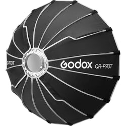 Softbox de montaje rápido Godox QRP70T con montura Bowens (27.5" / 70cm)