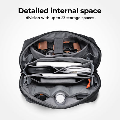 Bolsa de almacenamiento digital K&F Concept (Negra, 4 L)