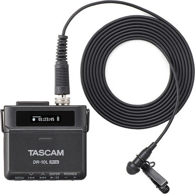 Grabadora de campo y micrófono de solapa TASCAM DR-10L Pro