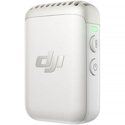 Transmisor/grabador con clip DJI Mic 2 con micrófono integrado (2.4 GHz, blanco perla)