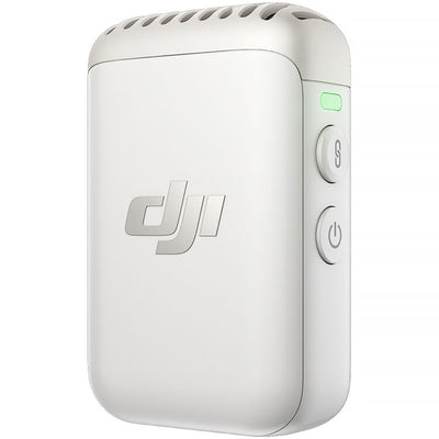 Transmisor/grabador con clip DJI Mic 2 con micrófono integrado (2.4 GHz, blanco perla)
