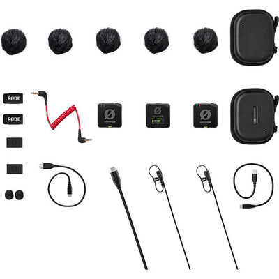 Sistema de micrófono/grabadora inalámbrico RODE Wireless PRO para dos personas con solapa (2.4 GHz)