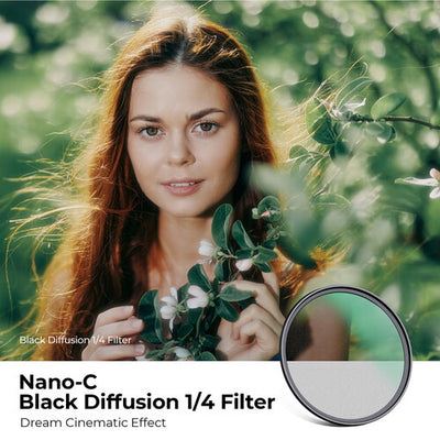 Filtro de difusión negro K&F Concept Serie C (67mm, grado 1/4)