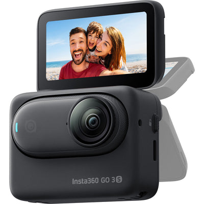 Paquete estándar de cámara de acción Insta360 GO 3S (128 GB, negro medianoche)