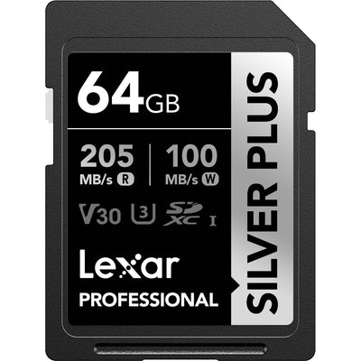Lexar Professional SILVER PLUS UHS-I SDXC de 64GB tarjeta de memoria