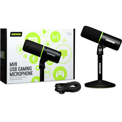 Micrófono USB cardioide para juegos Shure MV6