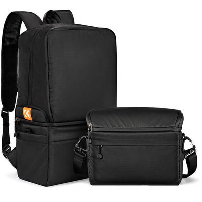 Mochila/Bolso de hombro 2 en 1 para cámara K&F Concept (Negro, 22 L)