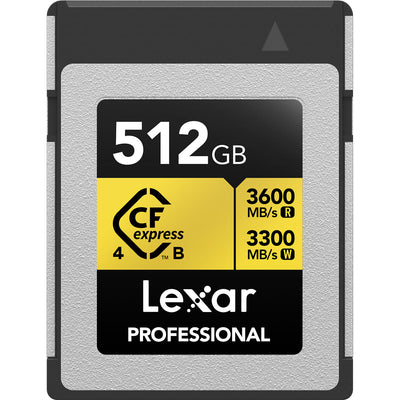 Tarjeta de memoria Lexar Professional GOLD CFexpress 4.0 Type B de 512GB