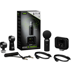 Sistema de micrófono estéreo inalámbrico Shure MoveMic 88+ con receptor para dispositivos móviles y cámaras