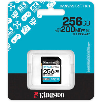 Tarjeta de memoria Kingston Canvas Go! Plus UHS-I SDXC de 256GB