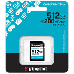 Tarjeta de memoria Kingston Canvas Go! Plus UHS-I SDXC de 512GB
