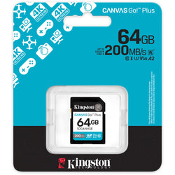 Tarjeta de memoria Kingston Canvas Go! Plus SDXC UHS-I de 64GB