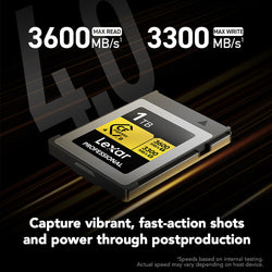 Tarjeta de memoria Lexar Professional GOLD CFexpress 4.0 Type B de 1TB