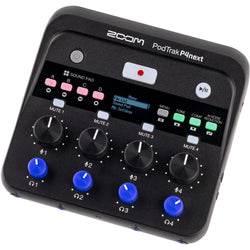 Grabadora de podcasts multipista portátil Zoom PodTrak P4next