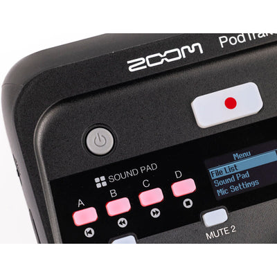 Grabadora de podcasts multipista portátil Zoom PodTrak P4next
