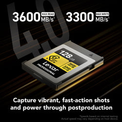 Tarjeta de memoria Lexar Professional GOLD CFexpress 4.0 Type B de 128GB